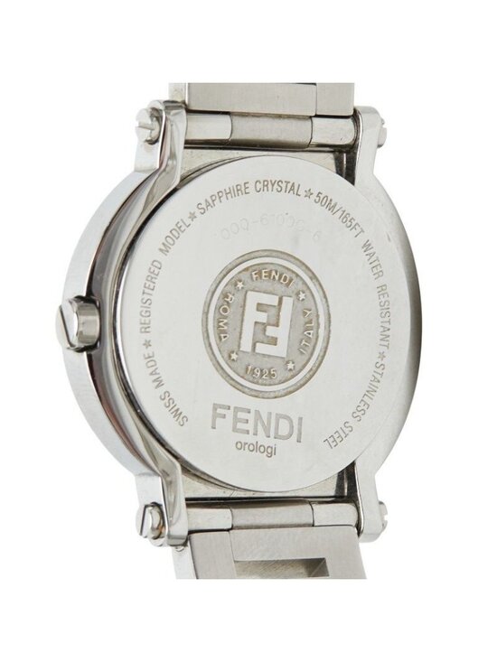 Fendi Orologi 2 Hand Quadro Watch Gray Silver Stainless Steel main image 2